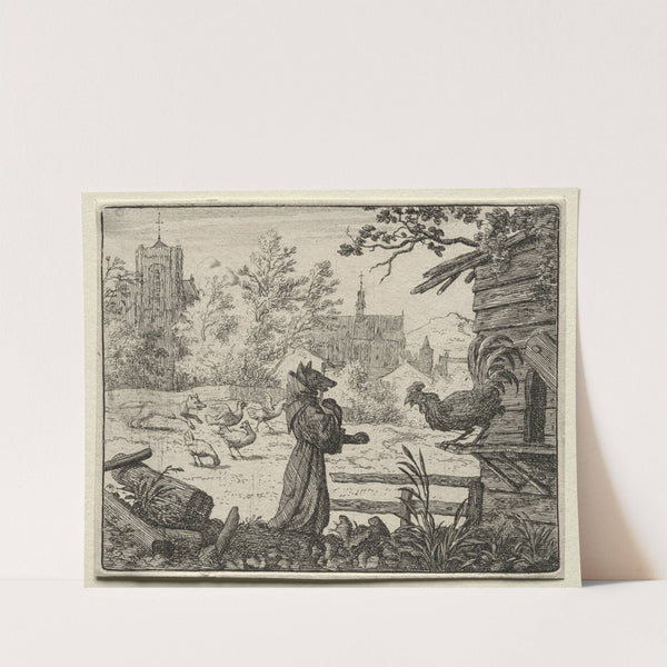 Reynard Disguised as a Monk (1650–1675) by Allaert van Everdingen