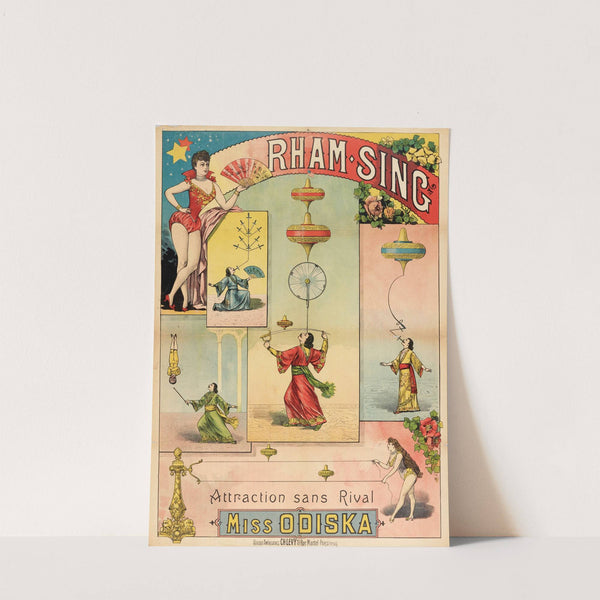 Rham-Sing Attraction Sans Rival Miss Odiska (1888) by Imp. Charles Lévy