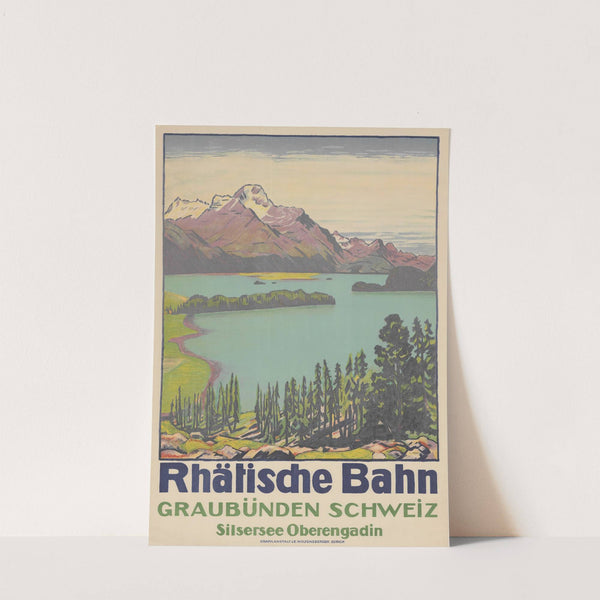 Rhätische Bahn, Graubünden, Schweiz, Silsersee, Oberengadin (1916) by Emil Cardinaux