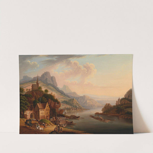 Rheinlandschaft by Christian Georg Schütz the elder