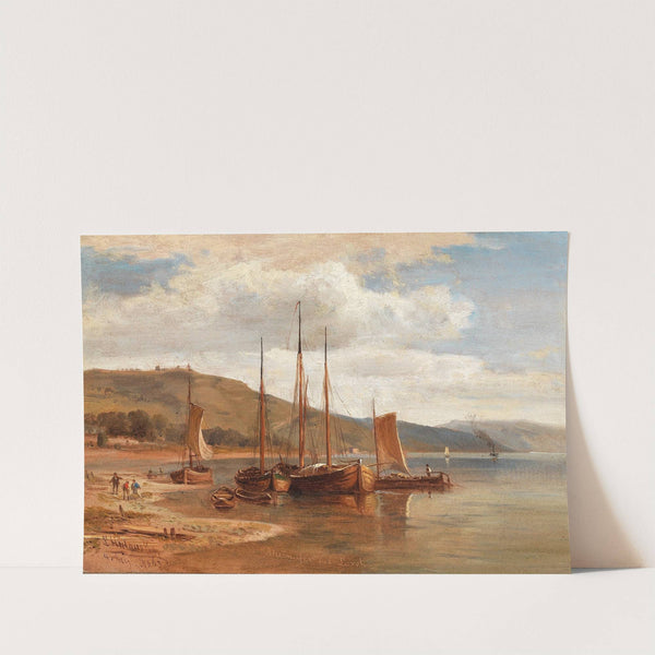 Rheinufer bei Lorch by Ludwig Halauska