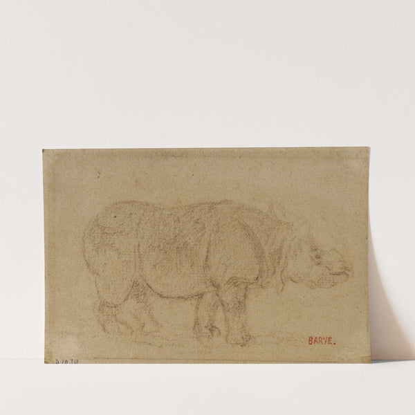 Rhinocéros (19th century) by Antoine-Louis Barye