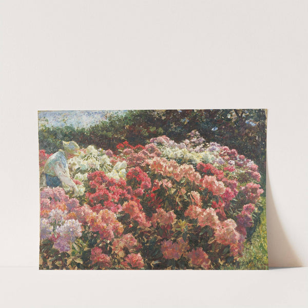 Rhododrendron in Tuxen’s garden (1917) by Laurits Tuxen