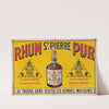 Rhum St Pierre Pur (1906) by Imp. Paul Dupont