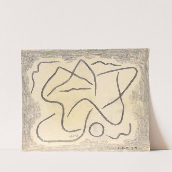 Rhythmic Lines; Abstraction (1917) by Abraham Walkowitz