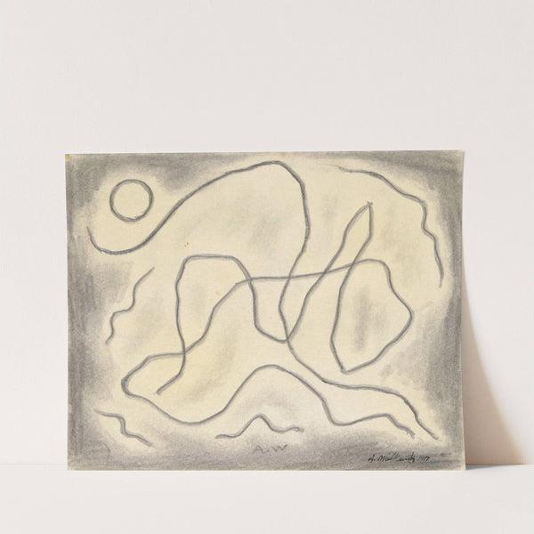 Rhythmic Lines; Dance Abstraction (1918) by Abraham Walkowitz