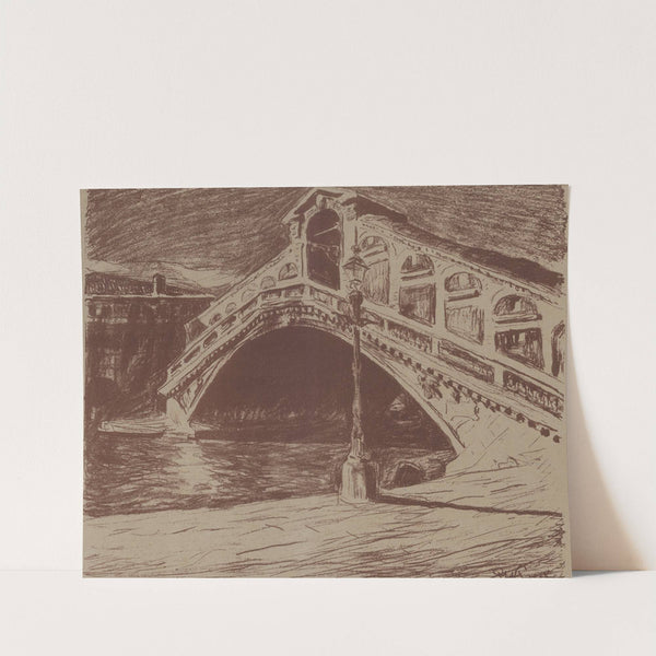 Rialto Bridge in Venice (1907) by Stanisław Kamocki