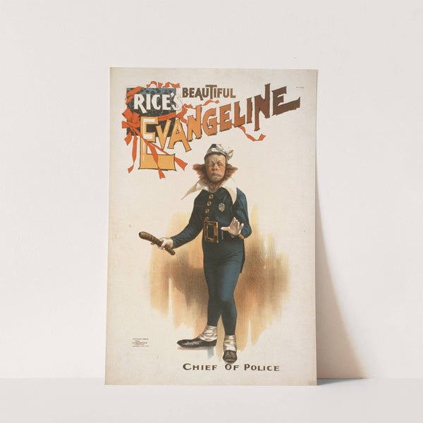 Rice's beautiful Evangeline by Strobridge & Co. Lith.