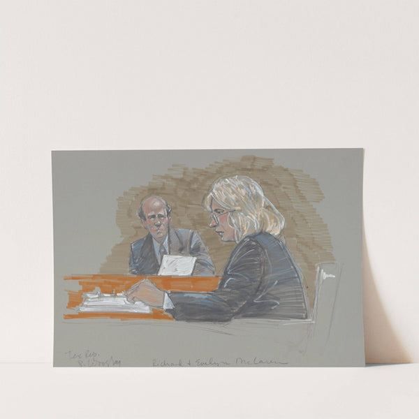 Richard and Evelyn McLaren during their trial related to the Republic of Texas separatist group by Brigitte Woosley