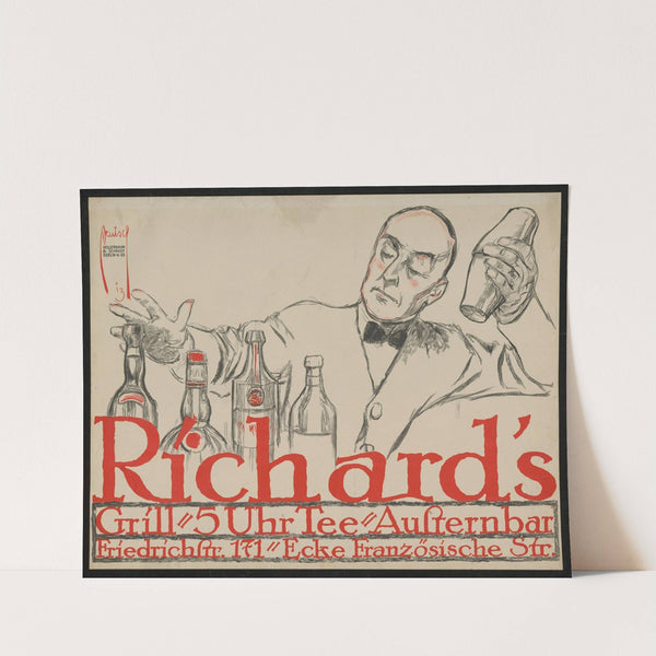 Richard’s Grill. Barkeeper (1913) by Ernst Deutsch