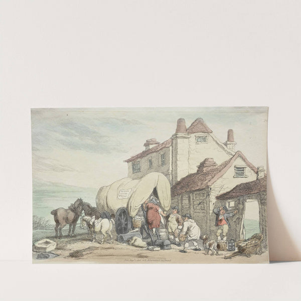 Richardson’s Show; A Flying Wagon 1816 by Thomas Rowlandson