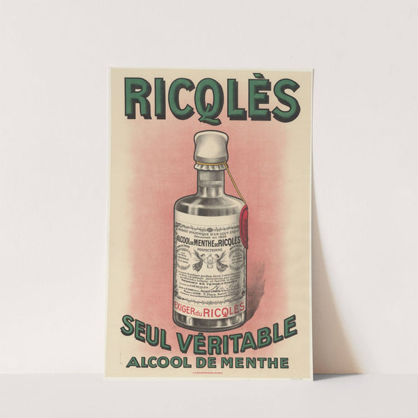 Ricqlès, seul véritable alcool de menthe (1908) by Imp. F. Champenois