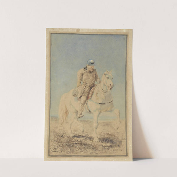 Ridder op een schimmel by Ferdinand Ernst Lintz