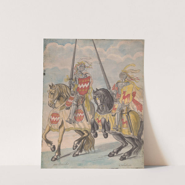 Ridders met de familiewapens van Brandes en Hirschman by Jan Brandes