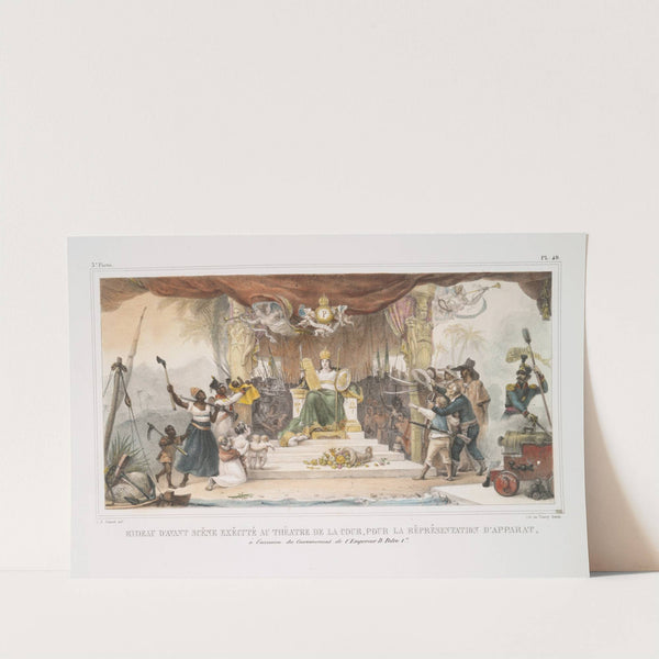 Rideau d'avant scène exécuté au Théâtre de la Cour, pour réprésesntation d'apparat by Jean Baptiste Debret