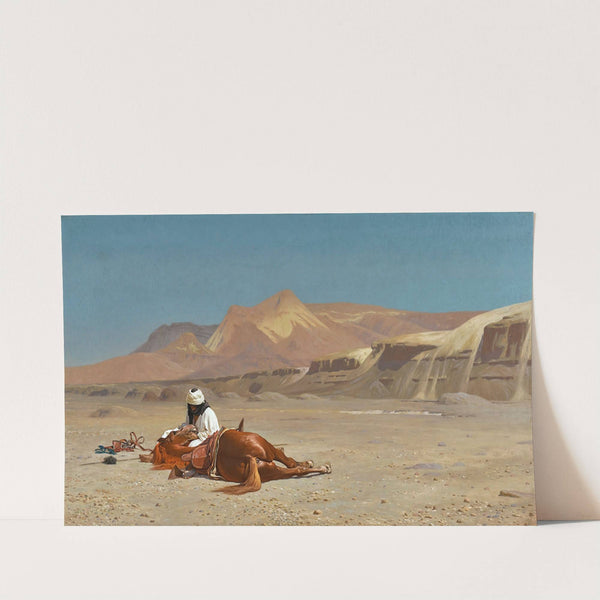 Rider and His Steed In The Desert by Jean-Léon Gérôme