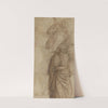 Rider and Standing Draped Man, after the Antique (verso) (c. 1500) by Follower of Pietro Perugino