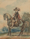 Rider in a West European outfit