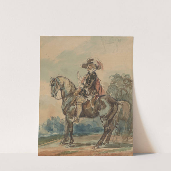 Rider in a West European outfit by Piotr Michałowski