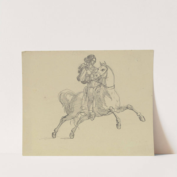 Rider on his horse by Ferdinand Fellner