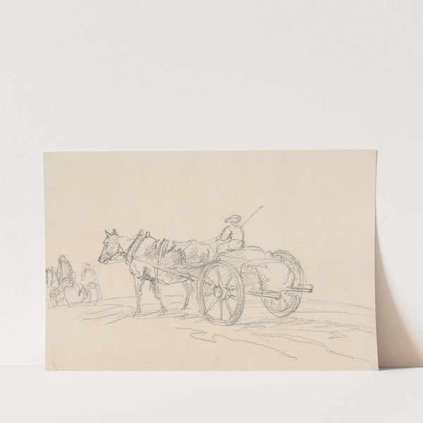 Riders and a Two-Wheeled Cart With Driver by Sawrey Gilpin