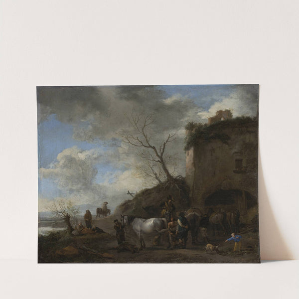 Riders at a Blacksmith's by Philips Wouwerman