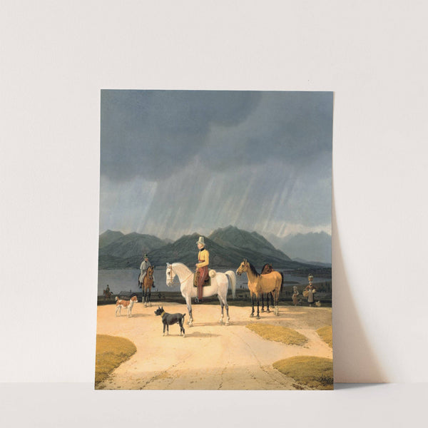 Riders at the Tegernsee by Wilhelm von Kobell