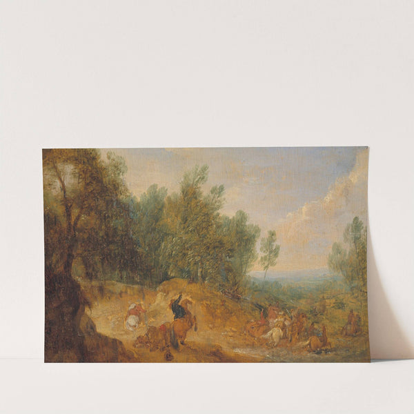 Riders attacked at a Ford by Adam Frans van der Meulen