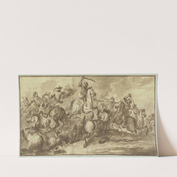 Riders’ battle with the Turks by Francesco Simonini