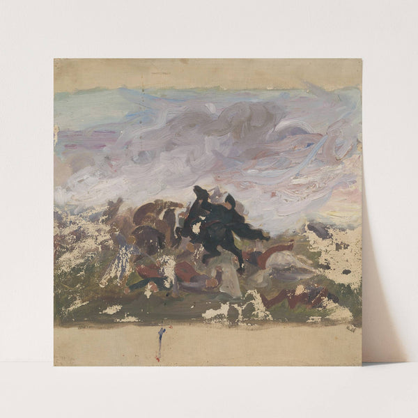 Riders on horseback by Jozef Hanula