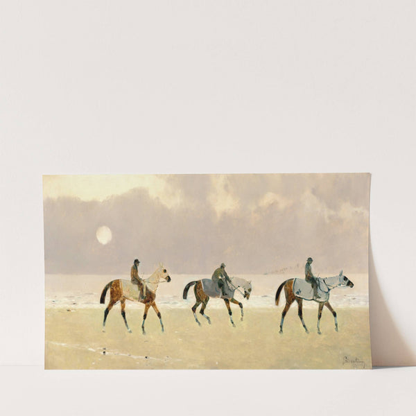 Riders on the Beach at Dieppe (1892) by René Princeteau