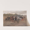 Riders, sketch (1879 - 1885) by Jozef Chelmonski