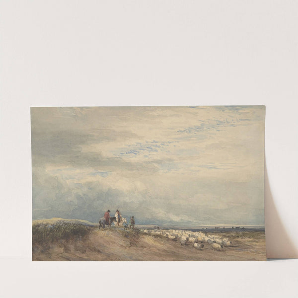 Riders with Sheep near an Estuary (1830) by David Cox