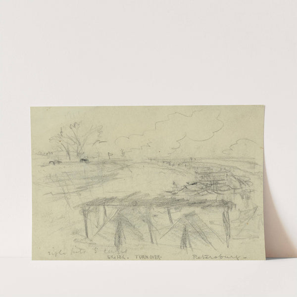 Rifle pits, 5 corps, Petersburg by Alfred Rudolph Waud