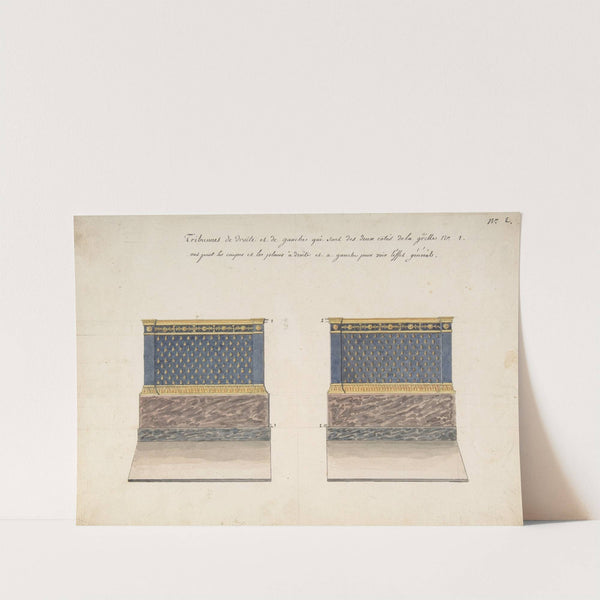 Right and Left Tribunes by Charles Percier