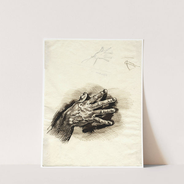 Right hand with fingers spread by David Humbert de Superville