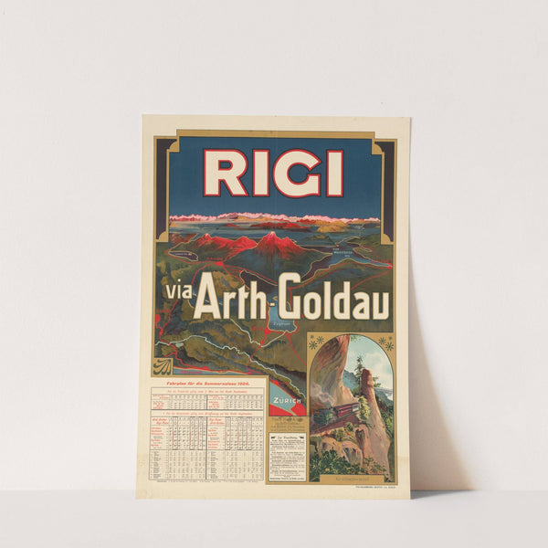 Rigi via Arth-Goldau (1904) by Polygraphisches Institut AG