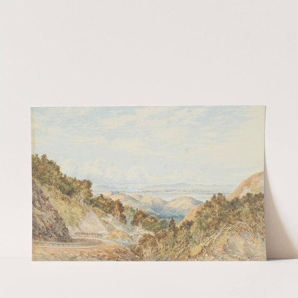 Rimutaka railway from above Cross Creek by Charles Decimus Barraud