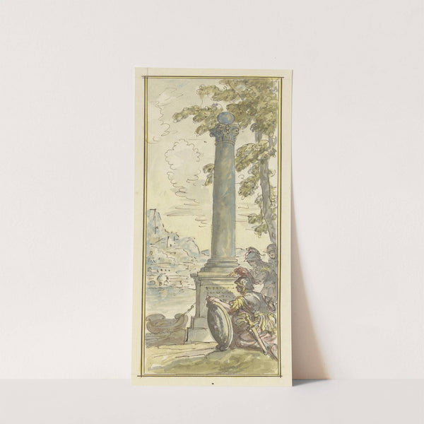 Rinaldo leest op de zuil de wonderen van het eiland by Elias van Nijmegen