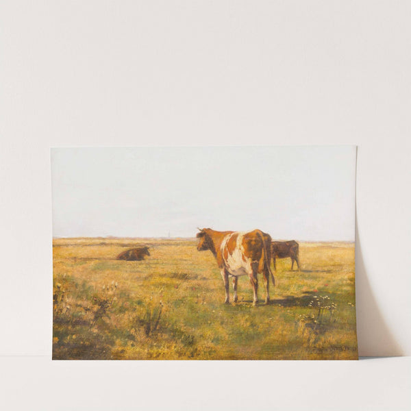 Rinder auf Sommerwiese (1889) by Eugen Jettel