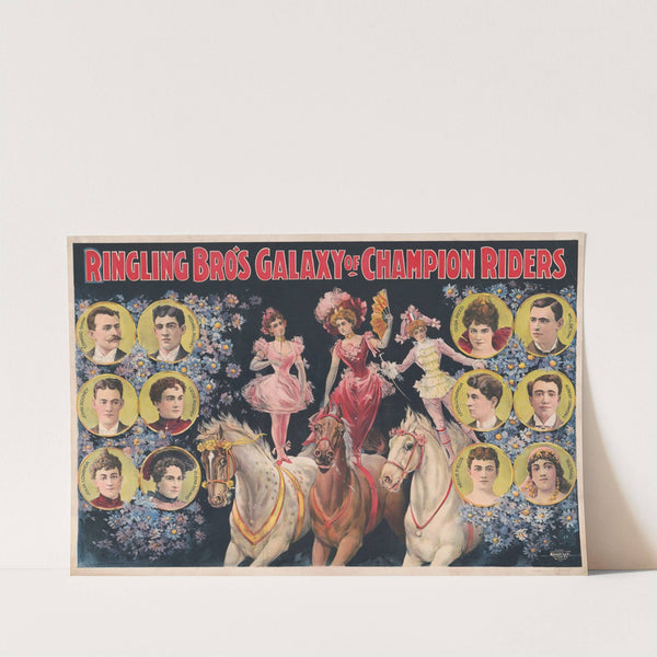 Ringling Bros. galaxy of champion riders (1899) by Courier Litho. Co.