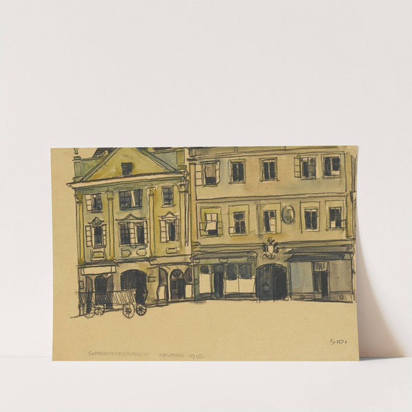Ringplatz-Krummau (1910) by Egon Schiele