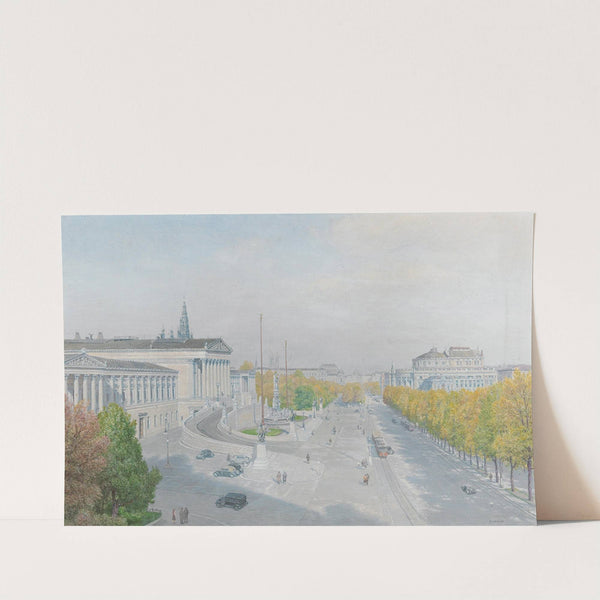 Ringstraße mit Parlament und Burgtheater by Thomas Leitner