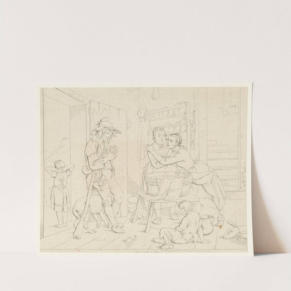 Rip and his termagant wife (1849) by Felix Octavius Carr Darley