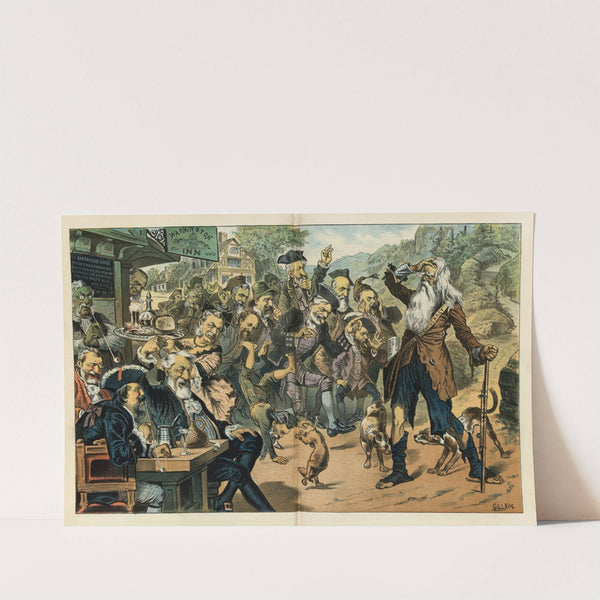 Rip Van Winkle's return by Bernhard Gillam