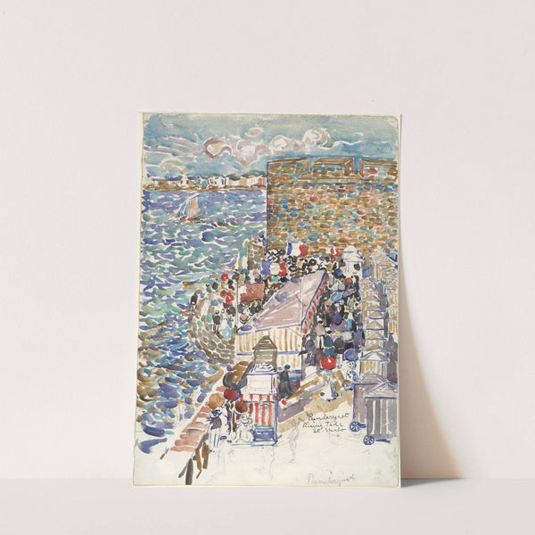 Rising Tide, St. Malo (1907–9) by Maurice Prendergast