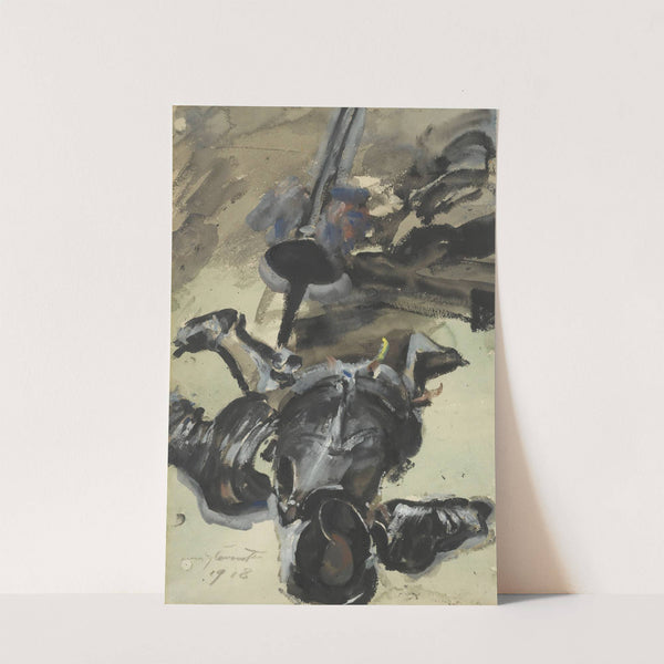 Ritterrüstung Und Schwert (Suit Of Armour And Sword) (1918) by Lovis Corinth