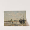 Rivage De Berk, Marée Basse (circa 1880-85) by Eugène Boudin