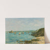 Rivage Douarnenez Bateaux De Pêche Dans La Baie (1897) by Eugène Boudin