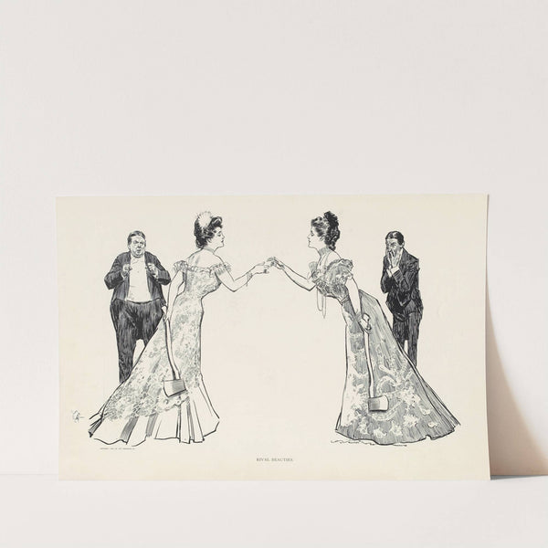 Rival beauties (1899) by Charles Dana Gibson
